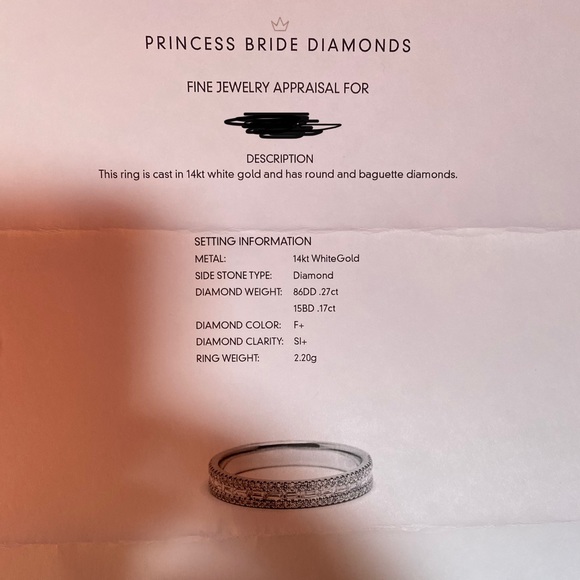 Baguette wedding band - Picture 3 of 6